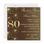 80th Birthday Invitations