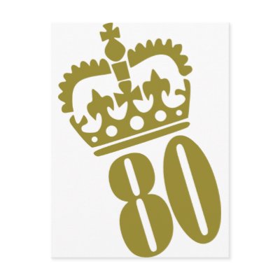 80th Birthday - Number – Eighty Post Cards by Thinkdifferent