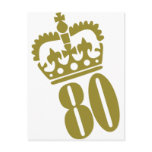 80th Birthday - Number – Eighty postcards
