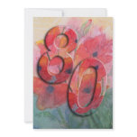 80th Birthday Party Invitation
