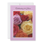 80th Birthday Party Invitation -- Roses