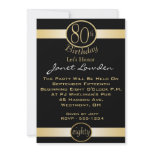 80th Birthday Party Invitations