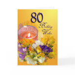80th Birthday Wishes Birthday Card