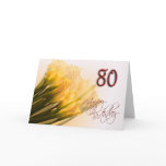 80th Happy Birthday Card