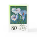 80th Happy Birthday Card