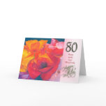 80th Happy Birthday Card