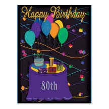 80th post card