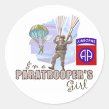 82abn round sticker