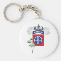 82nd Airborne, Paratroopers, Senior Jump Wings Key Chain