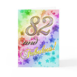 82nd Birthday party Invitation Card