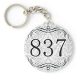 837 Area Code Keychain