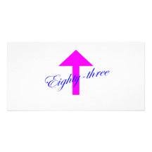 83 Arrow Customized Photo Card