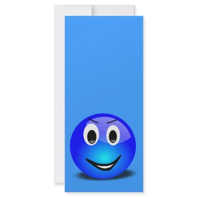83-Free-3d-Grinning-Blue-Smiley-Face-Clipart-Illus Full Color Rack Card by CreativeColours