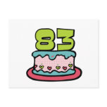 83 Year Old Birthday Cake Post Card
