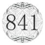 841 Area Code Round Sticker