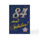 84th Birthday party Invitation Card