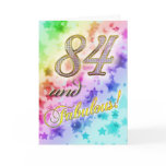 84th Birthday party Invitation Greeting Card