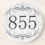855 Area Code Drink Coasters