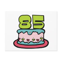 85 Year Old Birthday Cake Postcards
