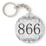 866 Area Code Key Chains