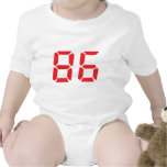 86 eighty-six red alarm clock digital number t-shirts