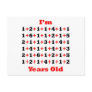 86 Years old Blk Red Post Card