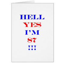 87 Hell yes! Greeting Cards
