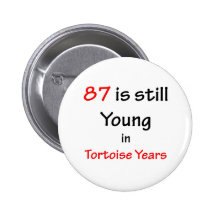 87 Tortoise Years Buttons