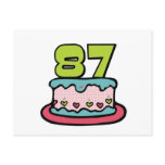 87 Year Old Birthday Cake Post Card