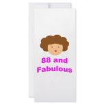 88 and Fabulous! Rack Card Design
