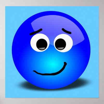 88-Free-3D-Apprehensive-Smiley-Face-Clipart-Illust Poster by CreativeColours