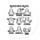 88_River_signals2 Round Sticker