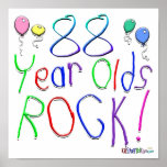 88 Year Olds Rock ! Posters