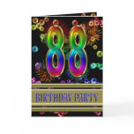 88th Birthday party Invitation Card
