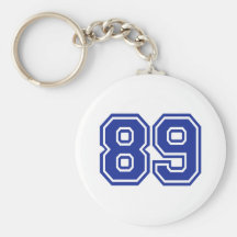 89 - number keychain