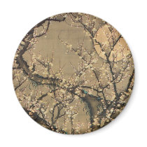 8. 梅花晧月図, 若冲 Moon and Plum blossoms, Jakuchū Fridge Magnet
