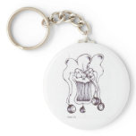 8 Ball Clown Key Chain
