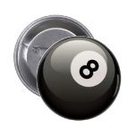 8 BALL PINBACK BUTTON