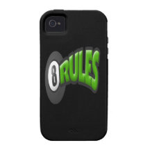 8 Ball Rules Vibe iPhone 4 Covers
