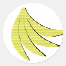 8 Bit Bananas Stickers