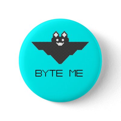 8-Bit Byte Me Cute Vampire Bat  Pixel Art by 8BitStuff