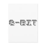 8-bit - Gamer, Gaming, Video Games, Games, Retro Post Card