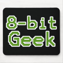 8-bit Geek Humourous Nerd Mouse Pads
