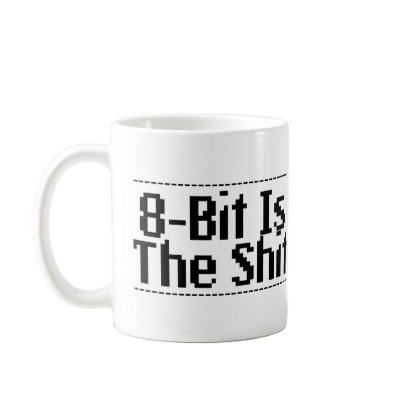 8 Bit Coffee Mug by goldnsun