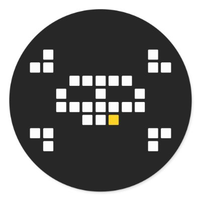 8-Bit Pirate Stickers by TheMasterMind