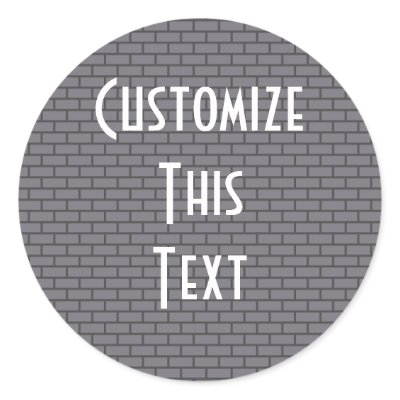 8-Bit Retro Brick, Grey by HaynzDesigns