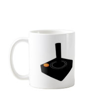 8-bit retro gaming joystick coffee mugs