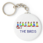 8 Budgies Keychain