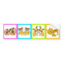8 Dogs Illustration Sticker 3 Bumper Sticker