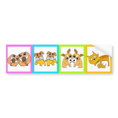 8 Dogs Illustration Sticker 3 by pixibition